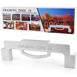 AltitudeCraft Framing Tools - 16'' Framing Stud Layout Tool, Stud Framing  Jig for 16 Inch On-Center Precision Wall Stud Framing Measurement (2-Piece