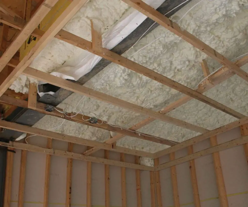 Rigid spray foam insulation