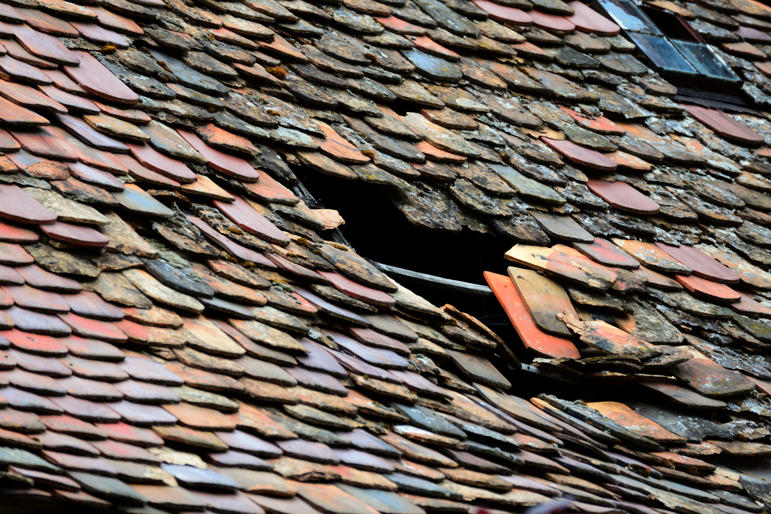 roof, roof tiles, roof damage