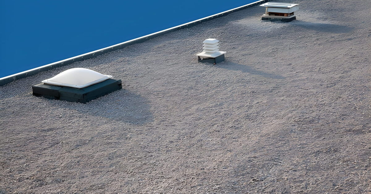 Why do flat roofs have gravel > Roofing Child's Play