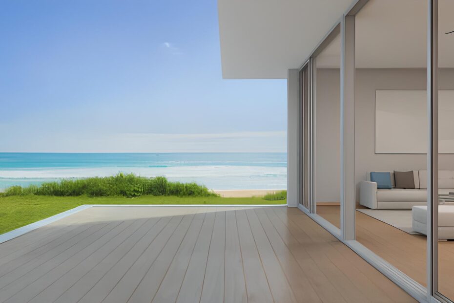 best color for flat roof homes on the beach