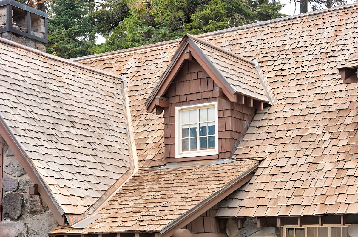 wood roofing