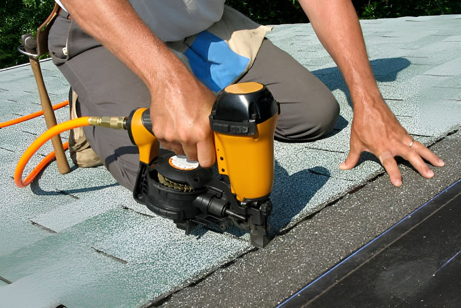 second layer of roofing shingles