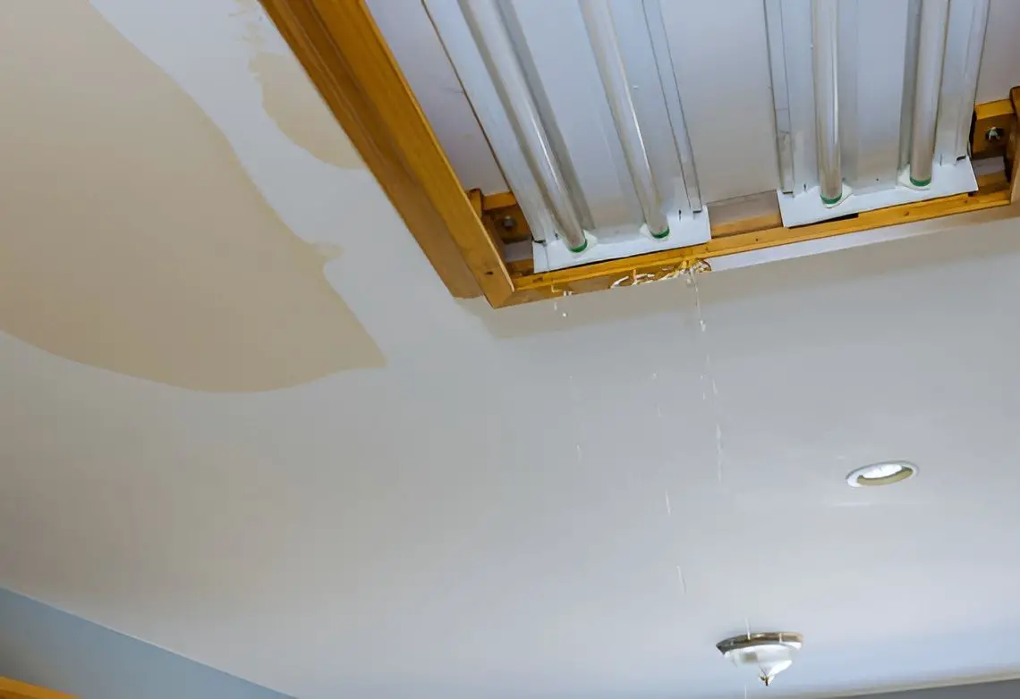 water leaking from the light fixture is it a roof problem