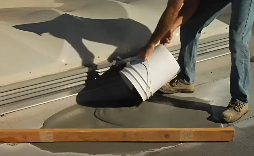 self leveling low slope roofs